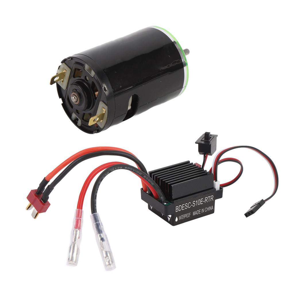 320A ESC 5V 2A BEC High Strength Magnets High Torsion Shaft Diameter 1/8 Inch RC Brushed Motor ESC Set for 1/10 RC Crawler Car