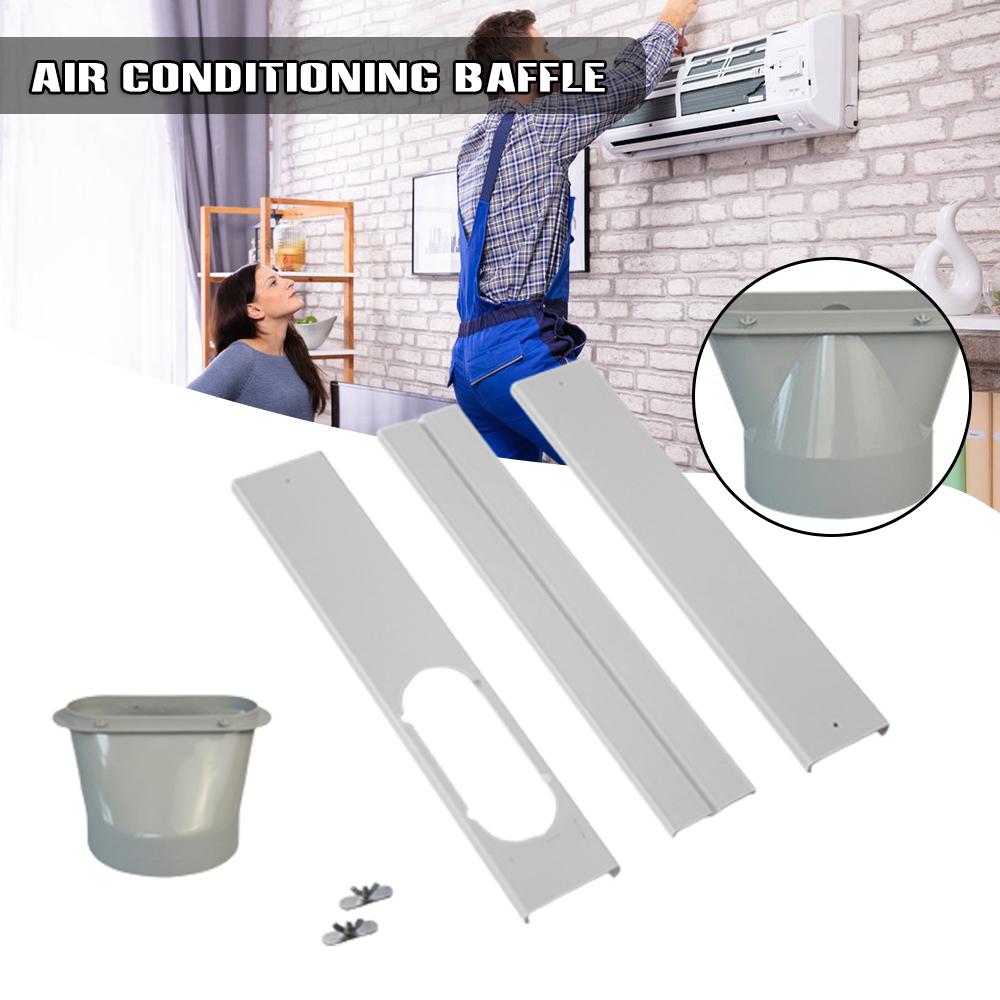55cm Air Conditioner Window Kit 13-15cm Adjustable Window Seal Plate Set for Portable Air Conditioner