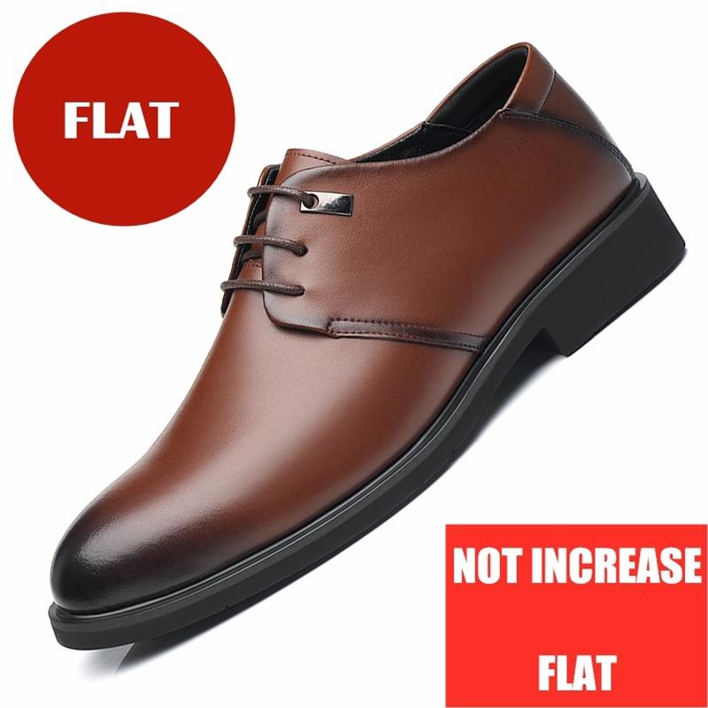 Summer Hollow Height Increasing Shoes Men Elevator Shoes 6CM Invisible Insole for Daily Wedding Office Leather Shoes Man Taller
