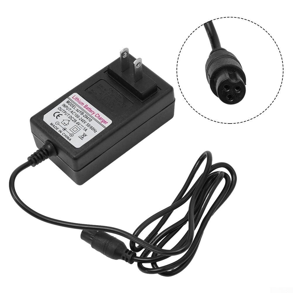 

Зарядное устройство переменного тока 100-240 В в сборе Электрический скутер ABS 29,4 В Адаптер зарядного устройства US 9MM