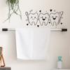Cartoon Tooth Design Wall Sticker Pvc Waterproof Easy To Tear And Install For Bathroom Bedroom Washbasin Home Decoration