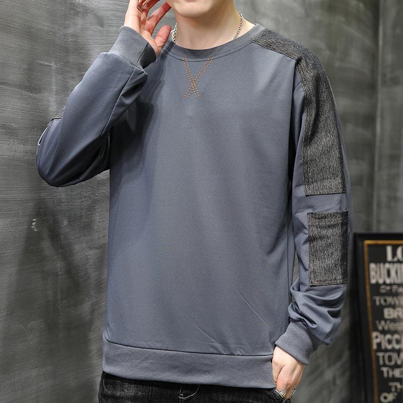 Men's 2025 Spring/Autumn Round Neck Loose Trendy Korean Style Hoodie