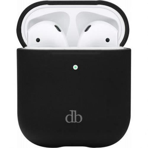 Coque pour AirPods - DBramante1928 - Costa Rica - Silicone - Compatible chargement sans fil - Noir