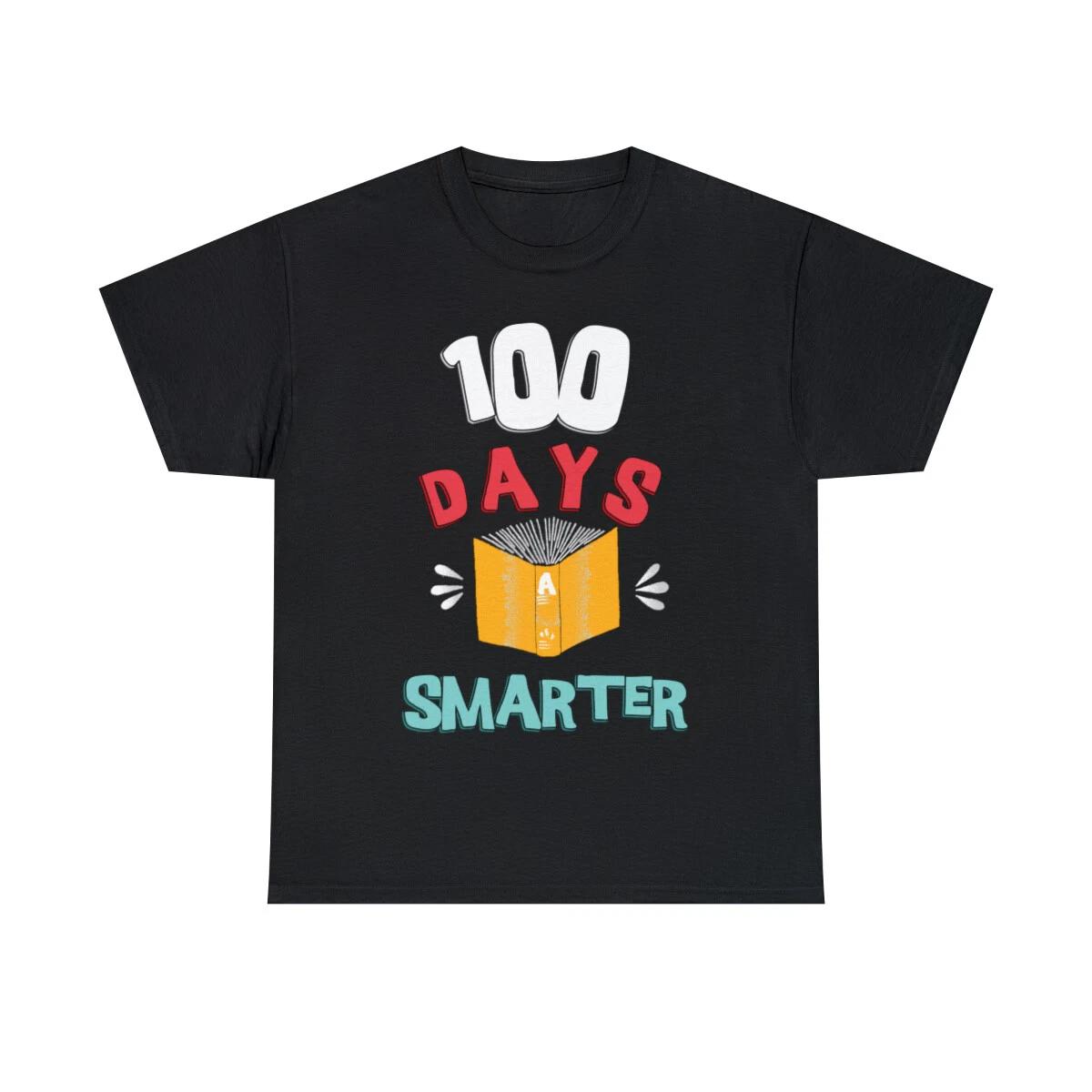 100 Days Of School 100 Days Smarter Graphic Tee Shirt, S-5XL 3XL