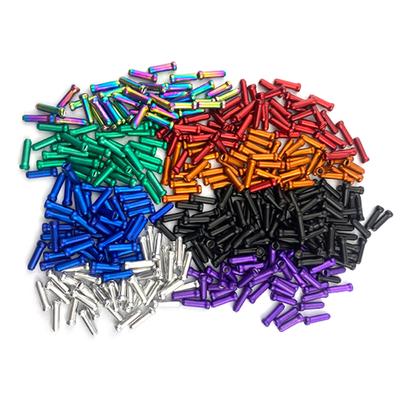 50Pcs Aluminum Bicycle Brake Wire End Caps Road Bike Brake Cable Cap Wire End Cap For Brake Shift Derailleur Cable