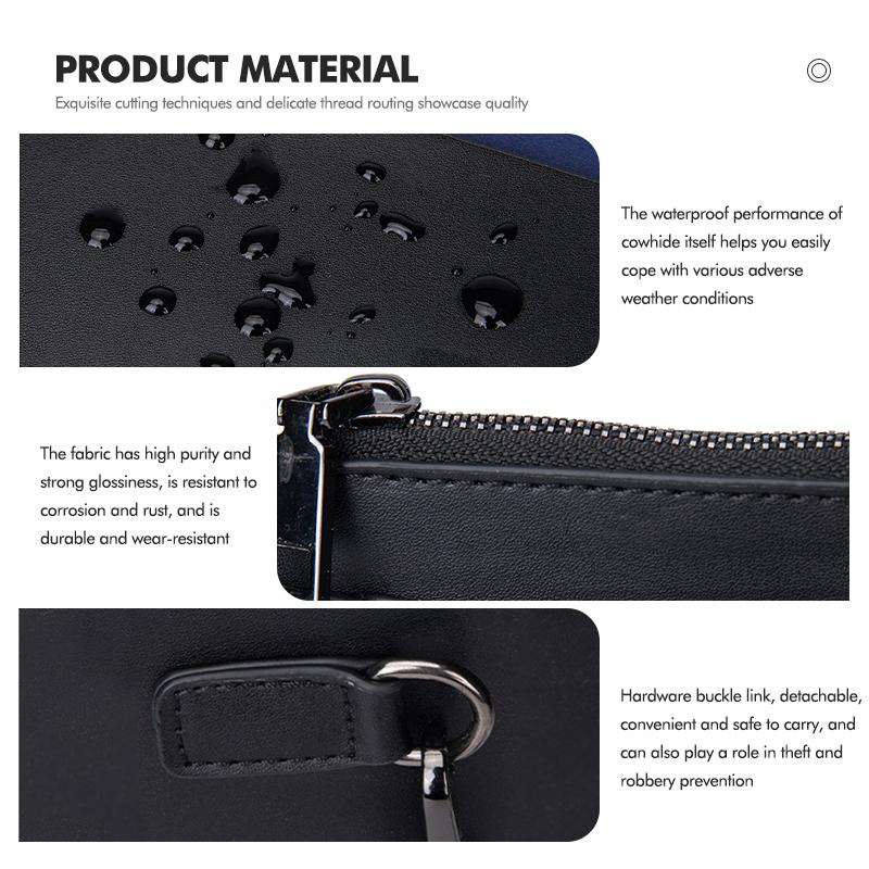 Car Clutch Bag Leather Men Phone Money Credit Card Organizer For Citroen Grand Berlingo Jumper Celysee Xsara Picasso Aircross