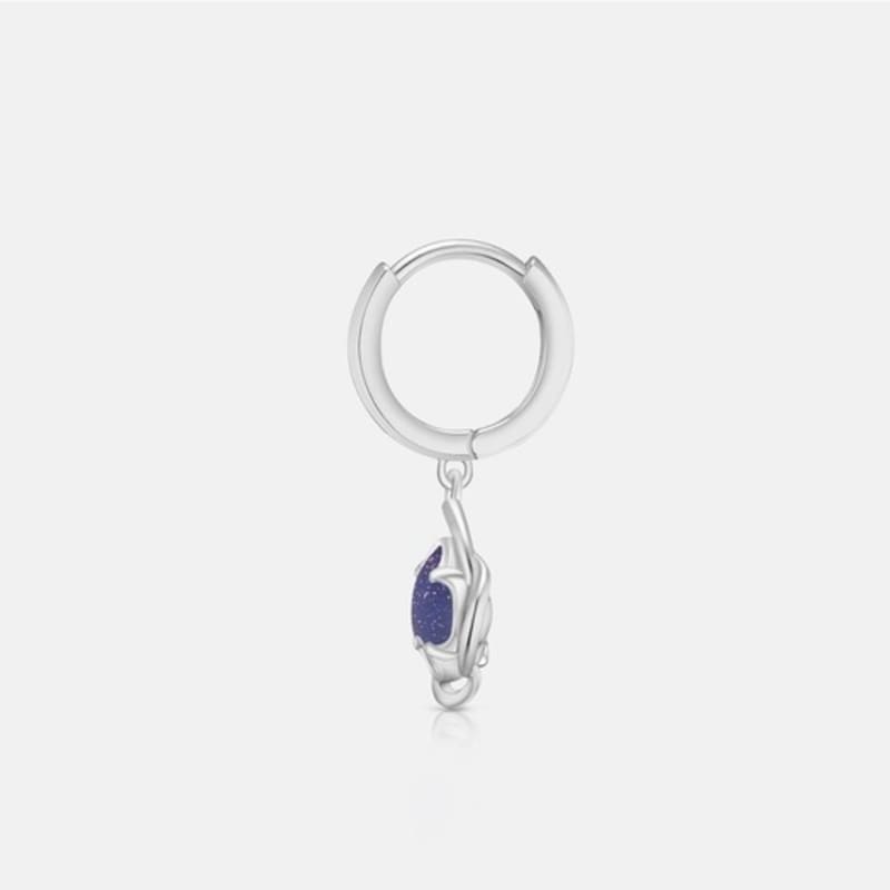 METROCITY JEWELRY La Rosa Sterling Silver White Earrings A253SE0462WPF