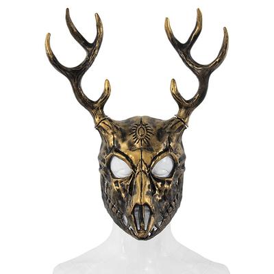 Halloween Antlers Masks Cosplay Deer Head Mask Role Play Masks Masquerade Props Scary Full Face Mask for Halloween Party