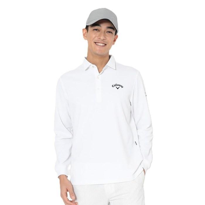 Callaway Long Sleeve Polo Shirt Cool Festa C26133100 Men s White M