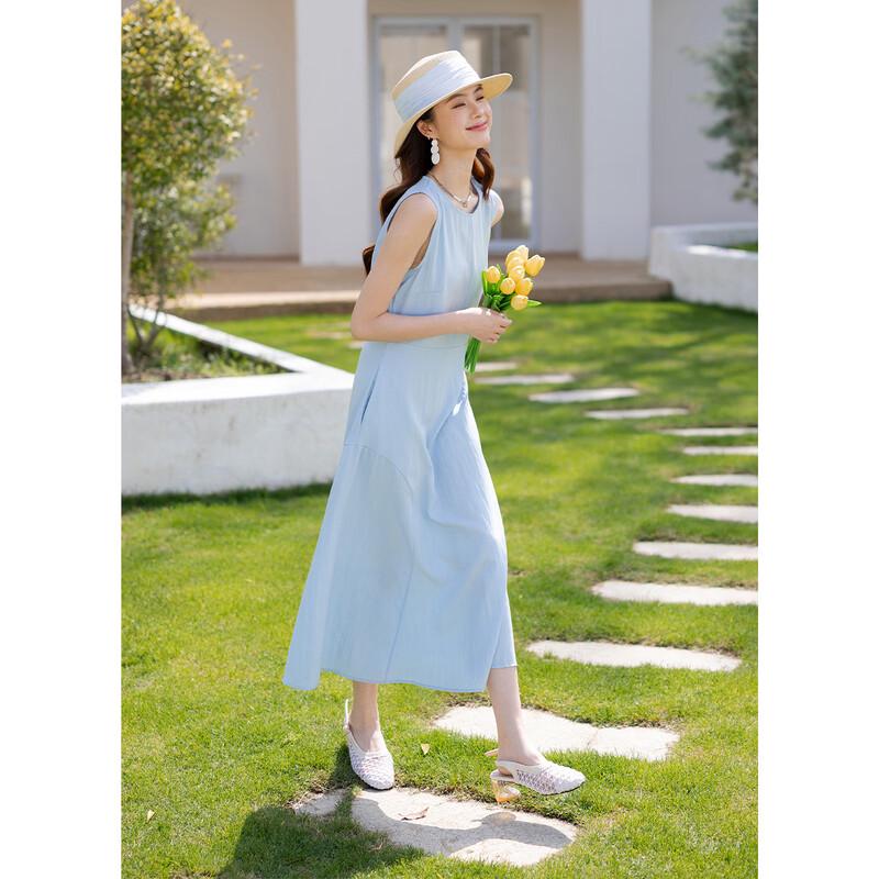 Mocana Women's Elegant French Sleeveless Dress
