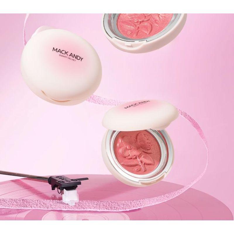 MACK ANDY - Velvety Flower Embossed Blusher- 3 Colors