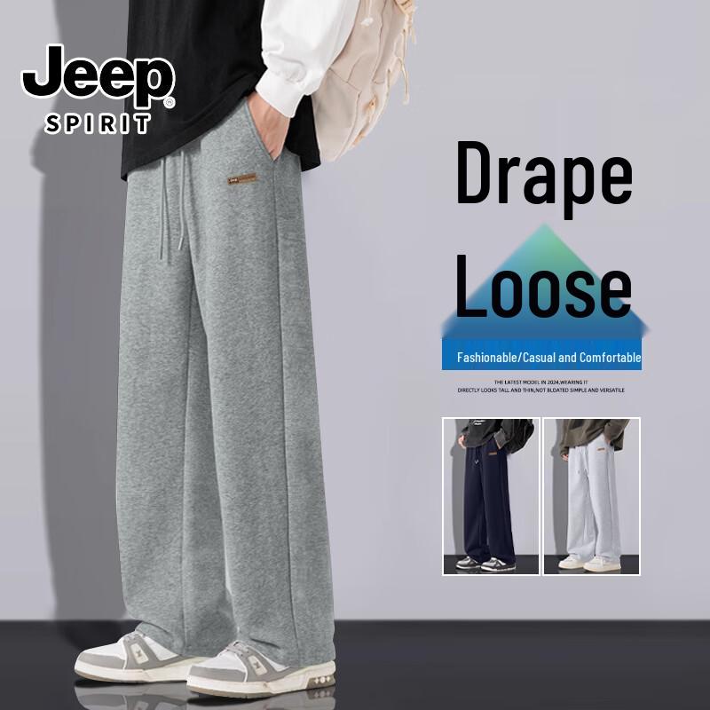 

JEEP SPIRIT Men s High-Street Straight-Leg Casual Trousers 3XL