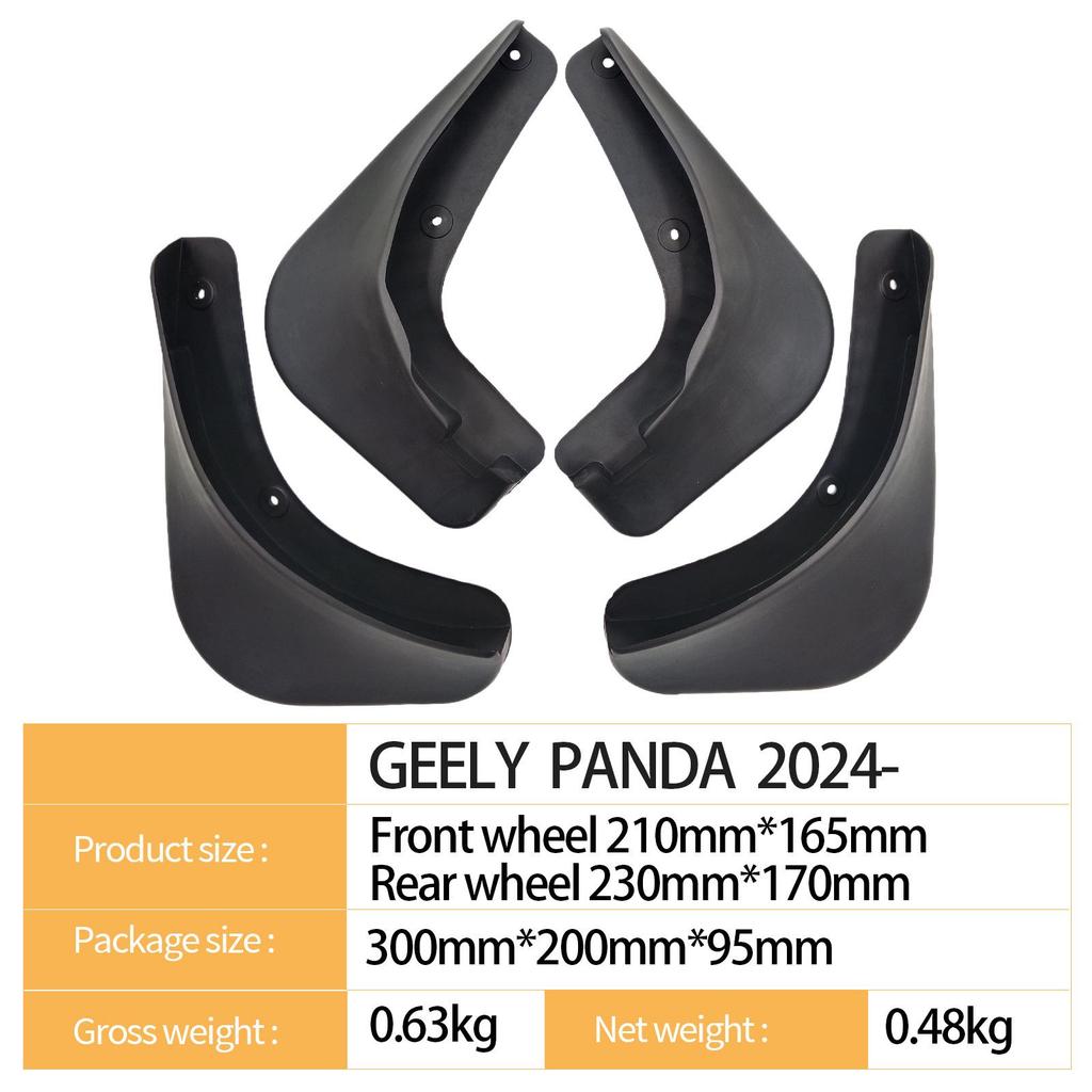 Compatible Mudguard for 2024 Geely Panda