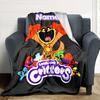 Customiz Name Personality Smiling Critters Blanket Soft &Warm Sofa Office Bed Travel Lunch Break Blanket, Gift Suitable All Seasons