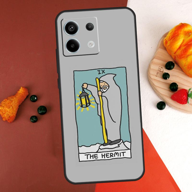 The Hermit Tarot Card Case For Xiaomi Redmi Note 13 14 Pro 9 10 11 12 Pro 10S 11S 12S Redmi 13C 10C 12C 14C Coque