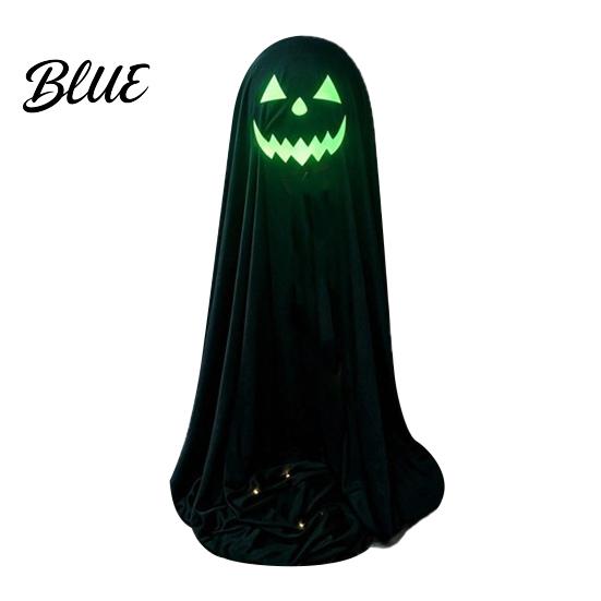 Reusable Halloween Decor Ghost Decoration for Outdoor Large Light Up Standing Ghost Theme Adjustable Spooky Black Porch Yard Lawn Wall Hanging