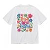 Men's Soft Comfy Classic T-Shirt Inspirational Graphic With Floral Elements Tee