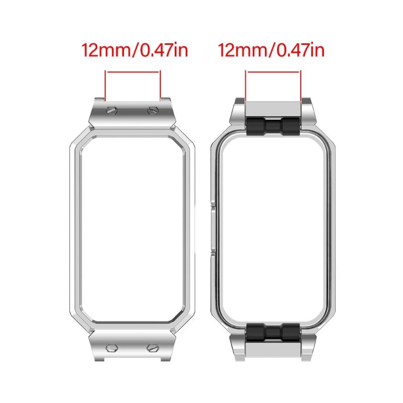 Steel Case Protective Frame Watch Face Cover Smartwatch Accessory for Men Women for Band 10 9 8