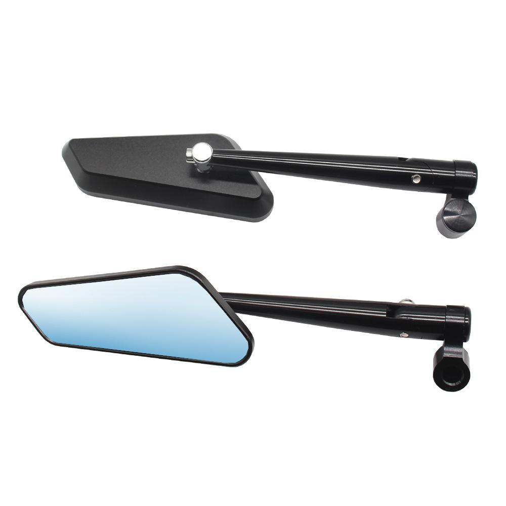 2x Motorcycle Rear View Side Mirrors For Honda Suzuki Yamaha Kawasaki 10mm & 8mm