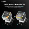 Sudokoo ENERGLO 360 Liquid Cooler: 360mm AIO CPU Cooler with Data Display & PWM Pump - 3 x 120mm Black Water Cooling Units, Compatible with Intel LGA