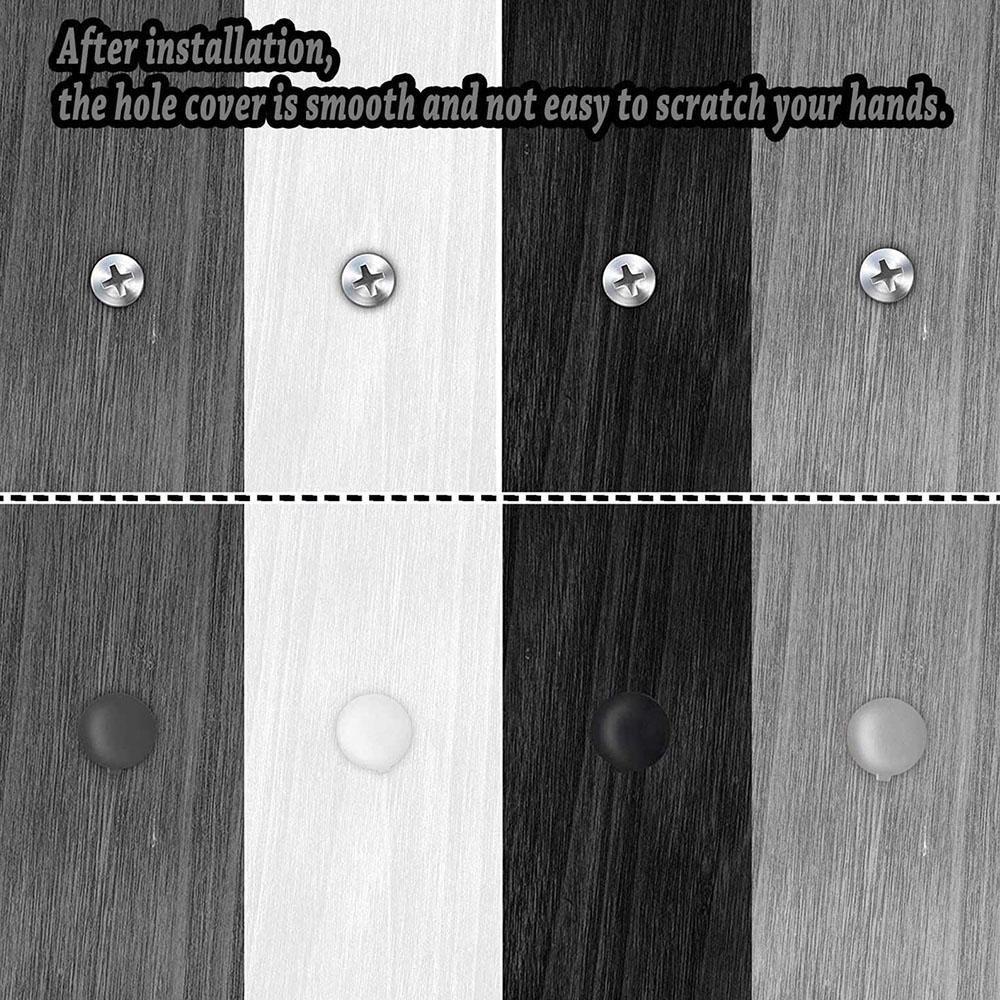 100pcs Hinged Screw Cover Caps, Flip Tops for Screw Protection(4 Colors)