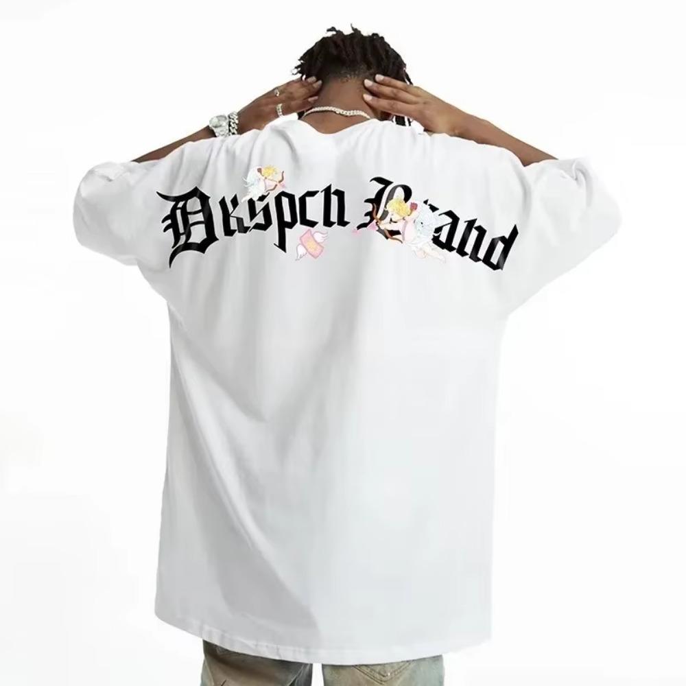 T-shirt Oversize da Uomo Hip Hop Streetwear Stampa Squadra di Basket Harajuku Cotone Manica Corta T-shirt 5XL