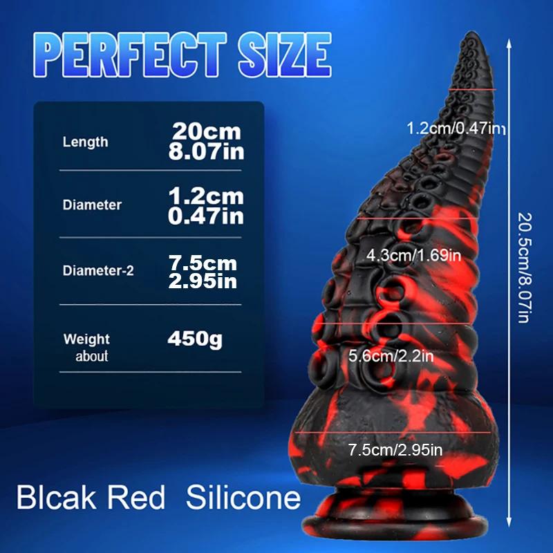 Huge Silicone Anal Dildo for Women Masturbation Octopus Tentacle Anal Plug Prostate Massage Buttplug Sex Toy 18+ Anal Dilatation