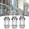 Straight Sight Glass Easy To Install Multifunctional Glass Tube Tri Clamp End Sanitary Fitting Flow Indicator for Food Beverages