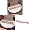 Jewelry Butterfly Bow Ring Set With Rhinestones For Women Fashion Accessories