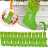 Christmas Green Knitting Stocking Merry Christmas Decor For Home 2025 Xmas Ornaments Decor Navidad Noel Kerst New Year Gift 2025