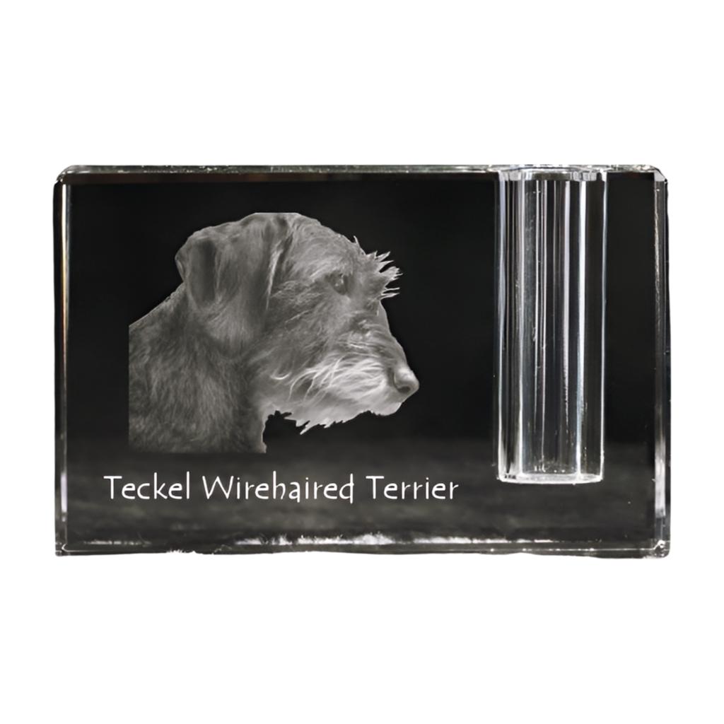 Dachshund I – Pen stand, crystal organiser with dog photo | Art-Dog