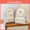 Japanese Ins Floral Dachshund Backpack With Cushion Straps For School And Travel