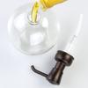 Bronze Glass Soap Dispenser Eco-Friendly Refillable Liquid Pump Kitchen Bath Countertop Durable Non-Skid Rust-Resistant