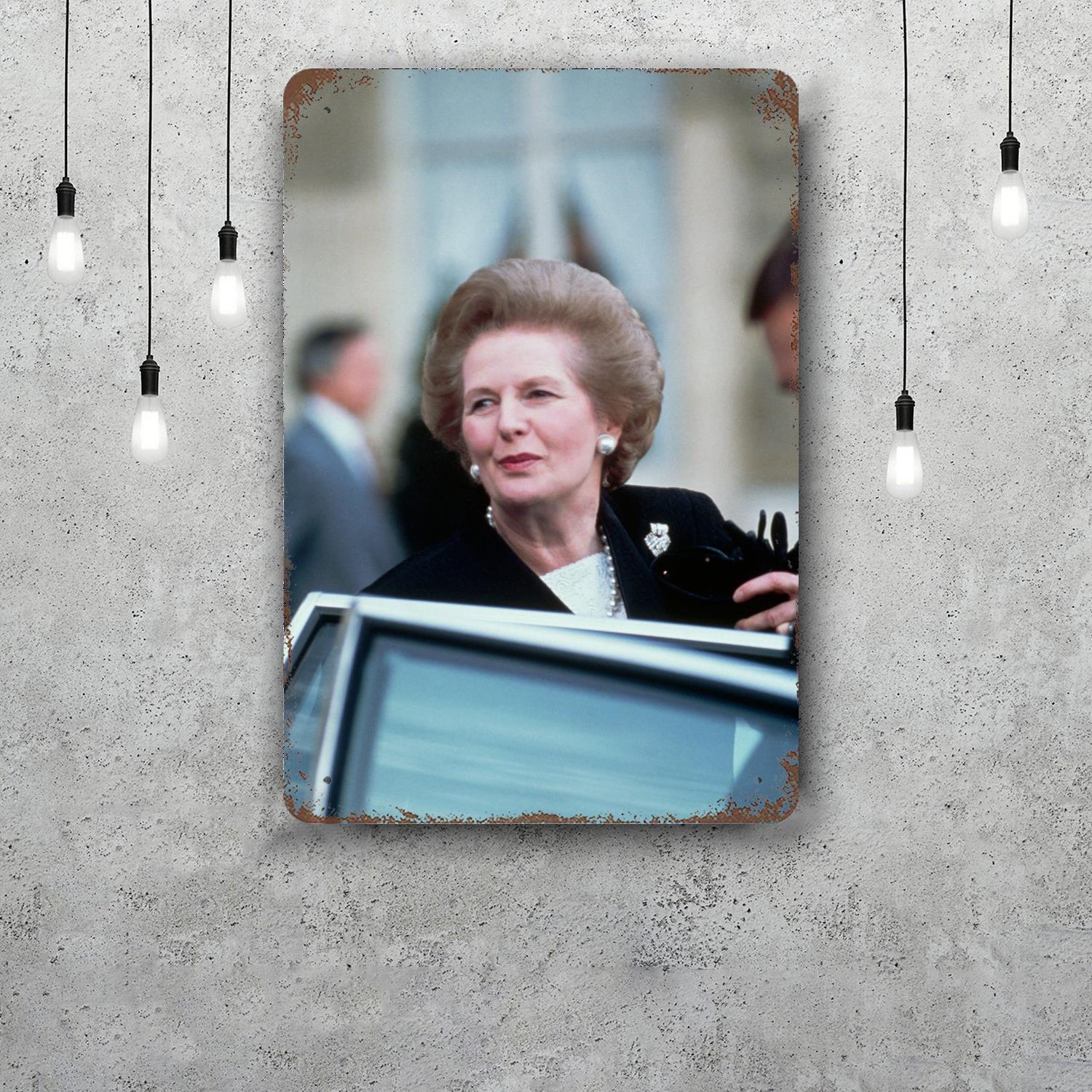 

margaret thatcher prime minister Decor Metal Signs Tin Signs Captain Poster Decor for Bar Pub Club Man Cave Wall Decoration 20x30cm（7.8x11.8inch）