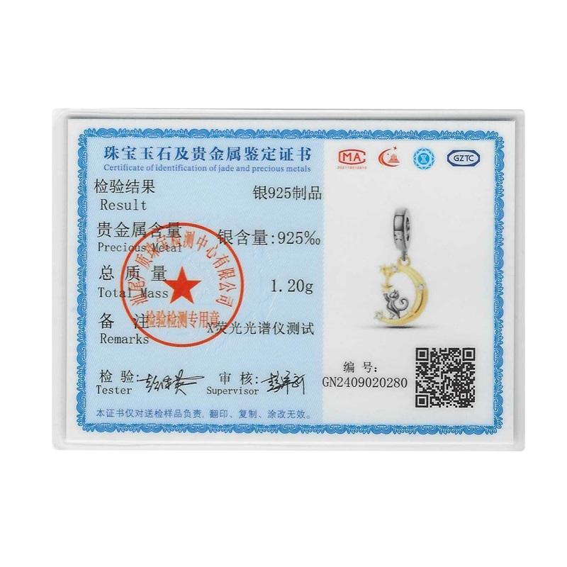 Original Charm Copper Cat Series - Cat Pendant Under The Moon Charms Fit 3Mm Original Bracelet Women Diy Fine Jewelry Gifts