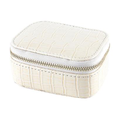 Women PU Leather Jewelry Box Organizer Earrings Necklaces Decorative Rings Case Travel Storage Packaging Holder