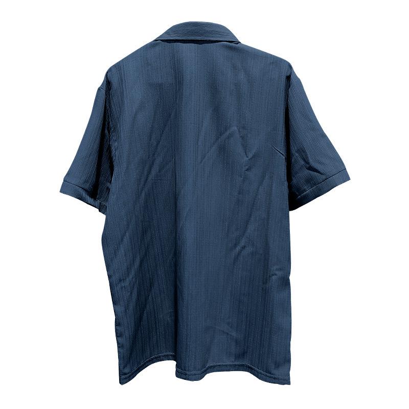 Summer Men's Casual Loose-Fit Short-Sleeved Cardigan Beach Shirt