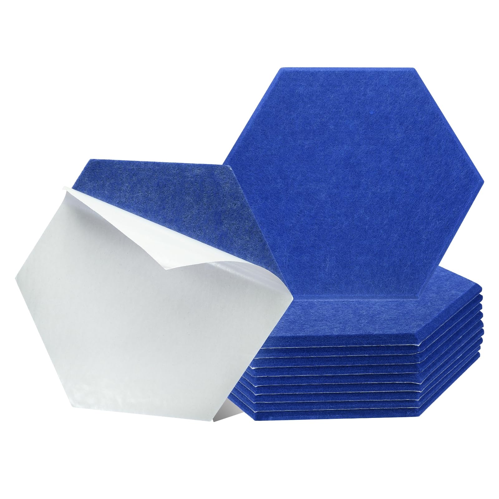

uxcell 12-Piece Self-Adhesive Acoustic Panels, 12 x 10 x 0.4 , Good Density Soundproof Padding, Hexagonal Soundproof Absorbent Panels, Insulated