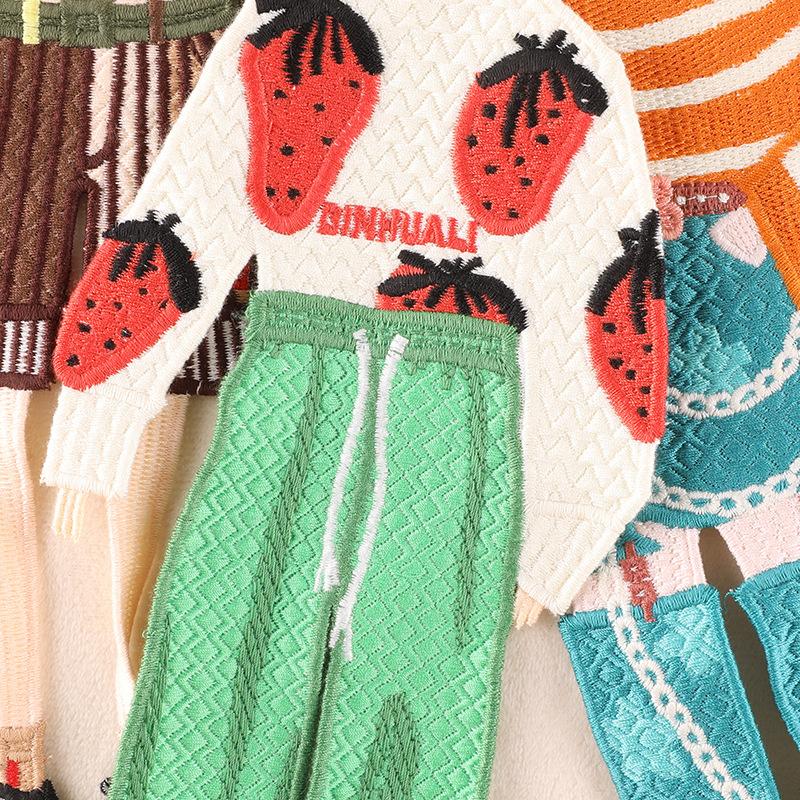 Duoku Computer Embroidery Cloth Label Cartoon Character Clothing Accessories Large Patch Water-Soluble Embroidery Cloth Sticker