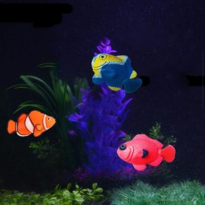 5pcs Decorative Artificial Clownfish Simulation Plastic Floating Fishes Random Color Simulation Ocean Tropical Fish Landscaping