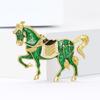 Enamel Horse Brooch for Women Animal Lapel Pins Party Accessories Valentine's Day Gifts