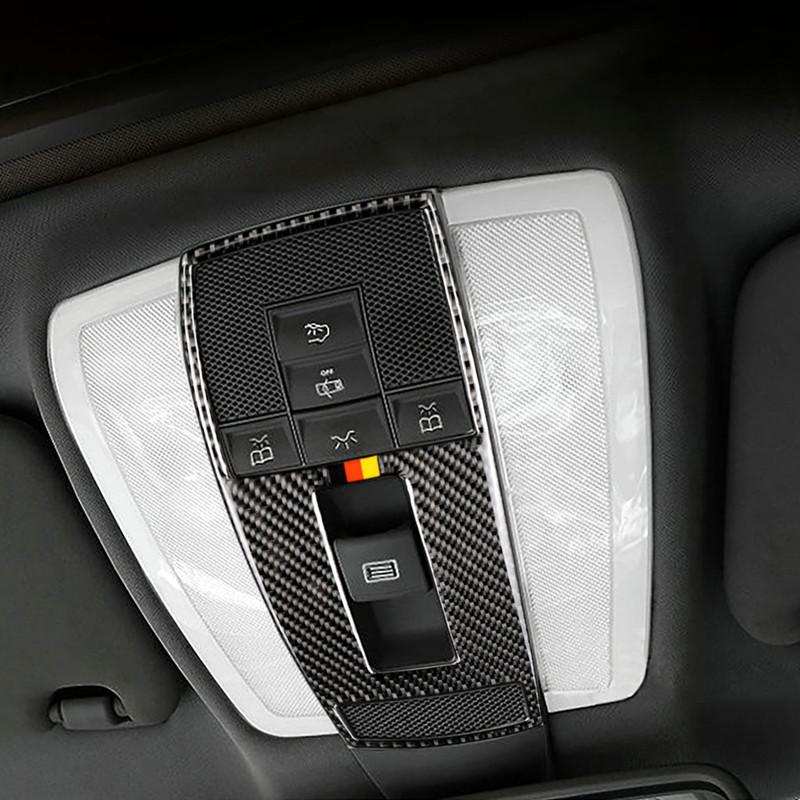 Fit For Mercedes Benz C Class W204 E Class W212 Accessories Carbon Fiber Car Interior Reading Light Cover Trim