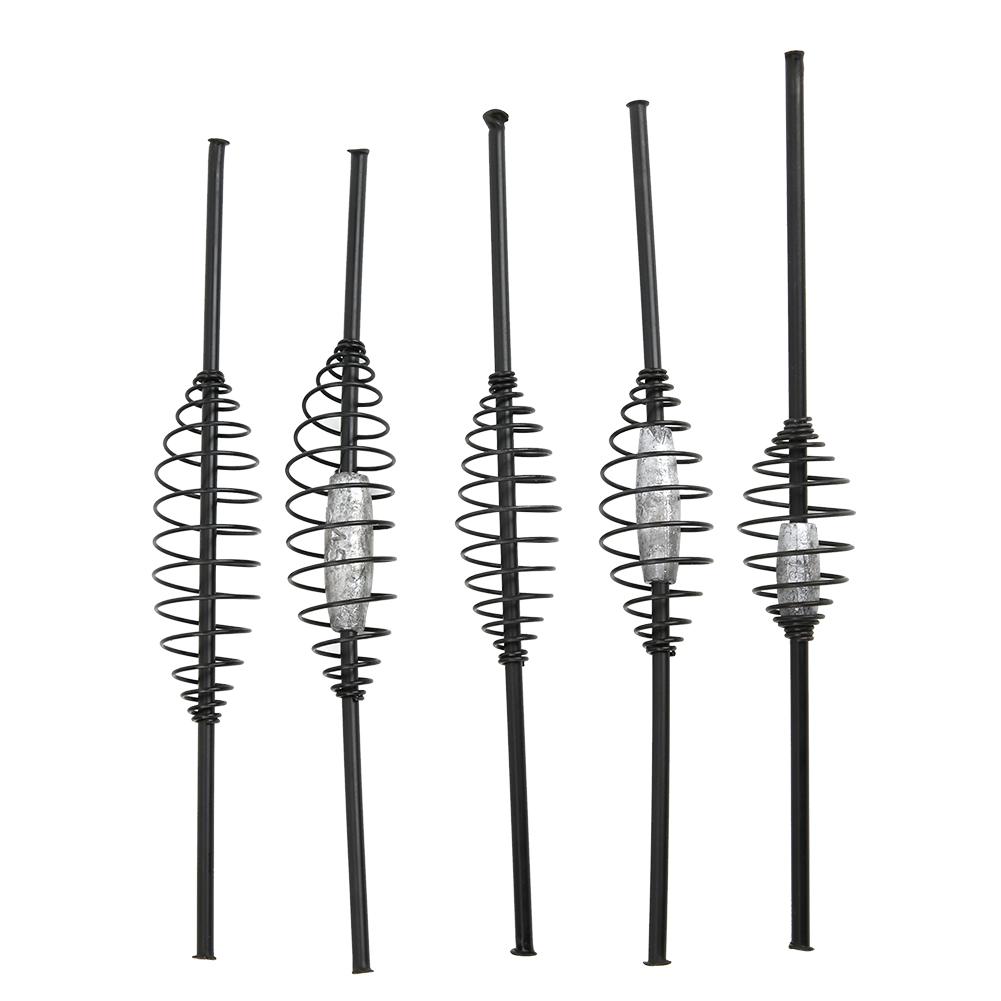 5Pcs Spring Carp Cask Fishing Feeder Tube Baits Basket Fishings Tackle