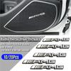 Aluminum Car Speaker Audio Badge Emblem Sticker For Mercedes Benz AMG Smart W205 C300 W203 W206 W108 W124 W126 W140 W168 W169