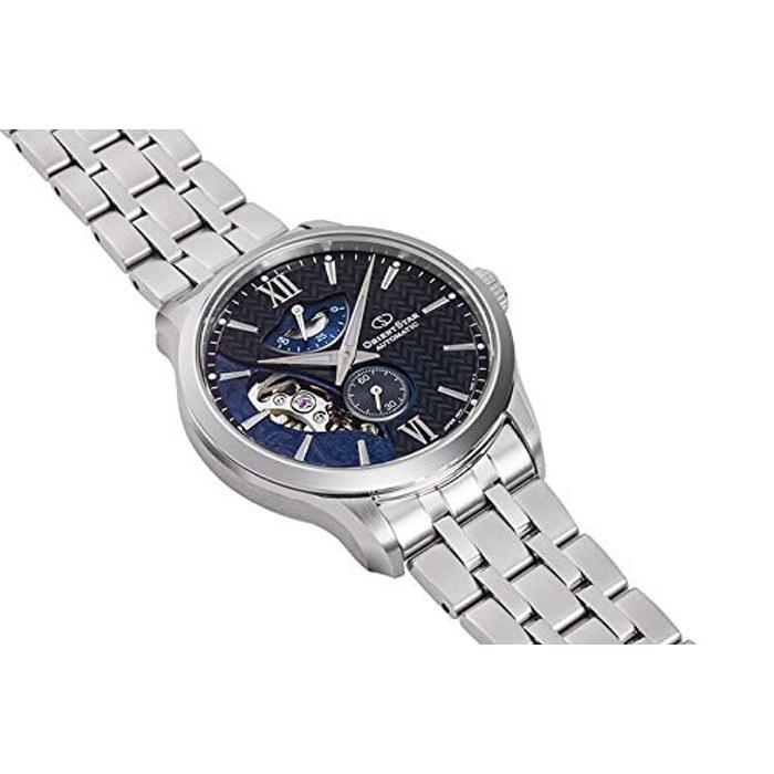 [Orient Star] Automatic Watch Layered Skeleton Mechanical Japan Made 2-Year Warranty Open Heart RK-AV0B03B Men's Black