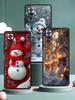 Christmas Snowman Phone Case Cover for Redmi 14C 10C Note 15 14 13 12 10 11 K40 Pro Plus 5G Shockproof Soft TPU Shell Funda Bag