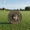 Over Par Old Bastards Golf Coin Humorous Golfer Gift,Novelty Golf Ball Marker Funny Golf Accessories for Men Women