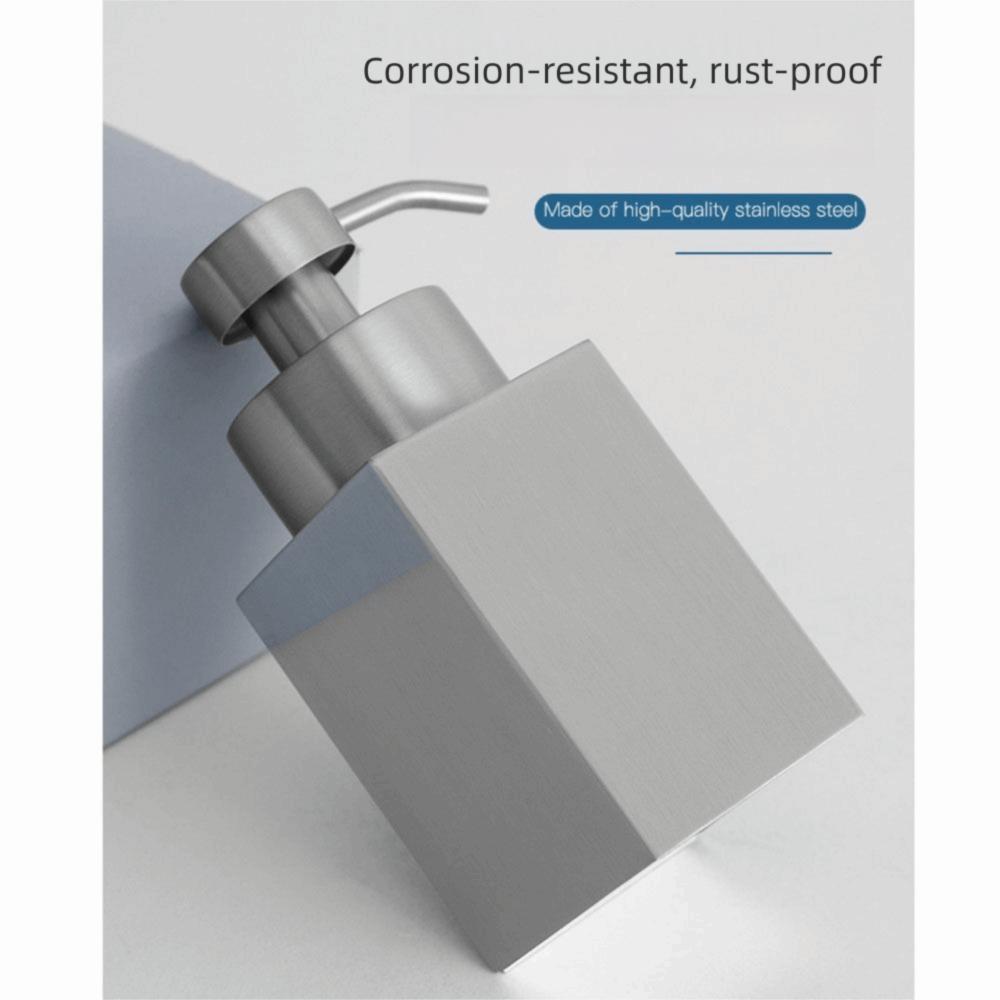 Square Foaming Soap Dispenser Refillable Hand Sanitizer Jar Modern Foam Making Container Household