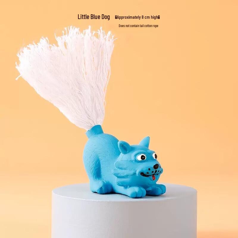 

Petlimit Small Dog Dental Chew Rope Toy - Blue Dog (3-Pack)