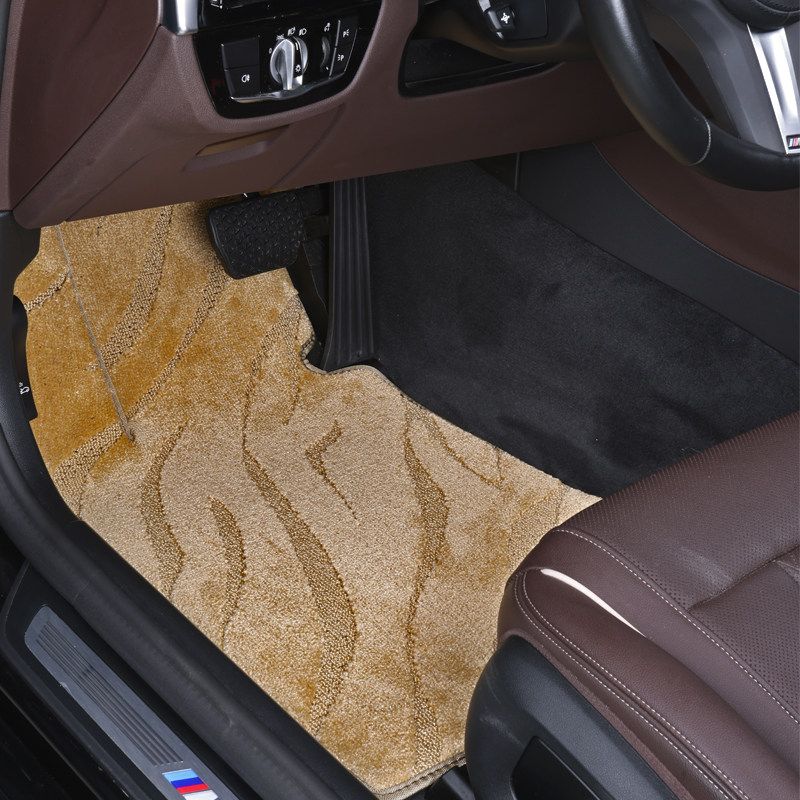 

Car Floor Mats, Imitation Wool Starry Sky Carpet, Suitable for Bmw 5 Series, 3 Series, 2 Series, 1 Series, X1, X2, X3, Ix1, Ix3, X5 Beige Driver(Leave a Message about the Model Year)